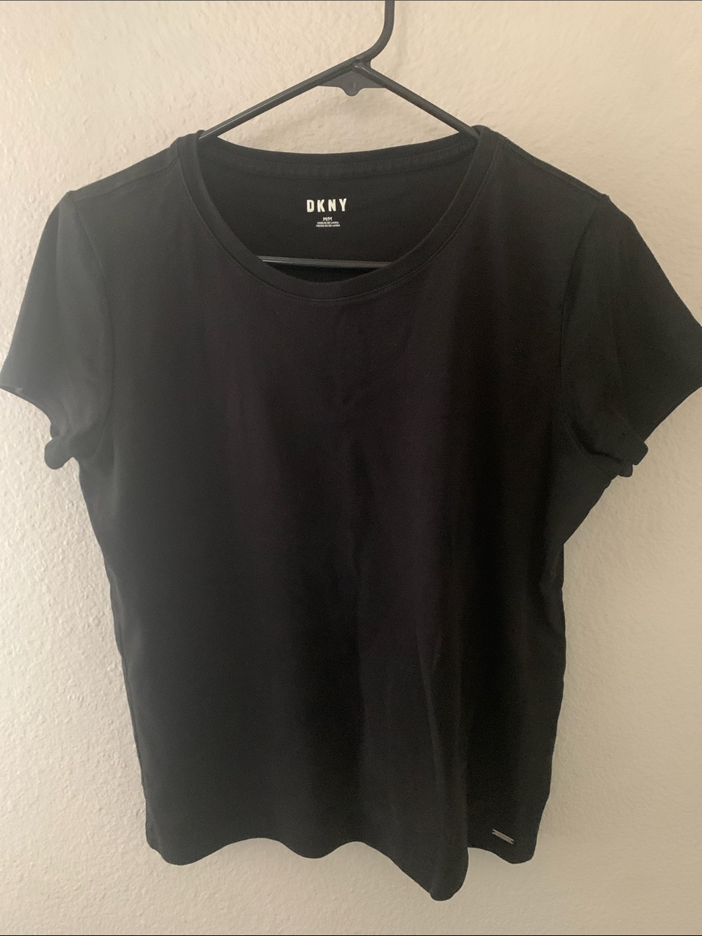 DKNY Woman’s  Black Short Sleeve Crew Neck Tee